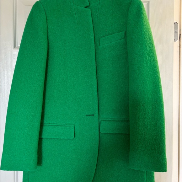 NEW! Green Italian Wool Coat! - Picture 5 of 11